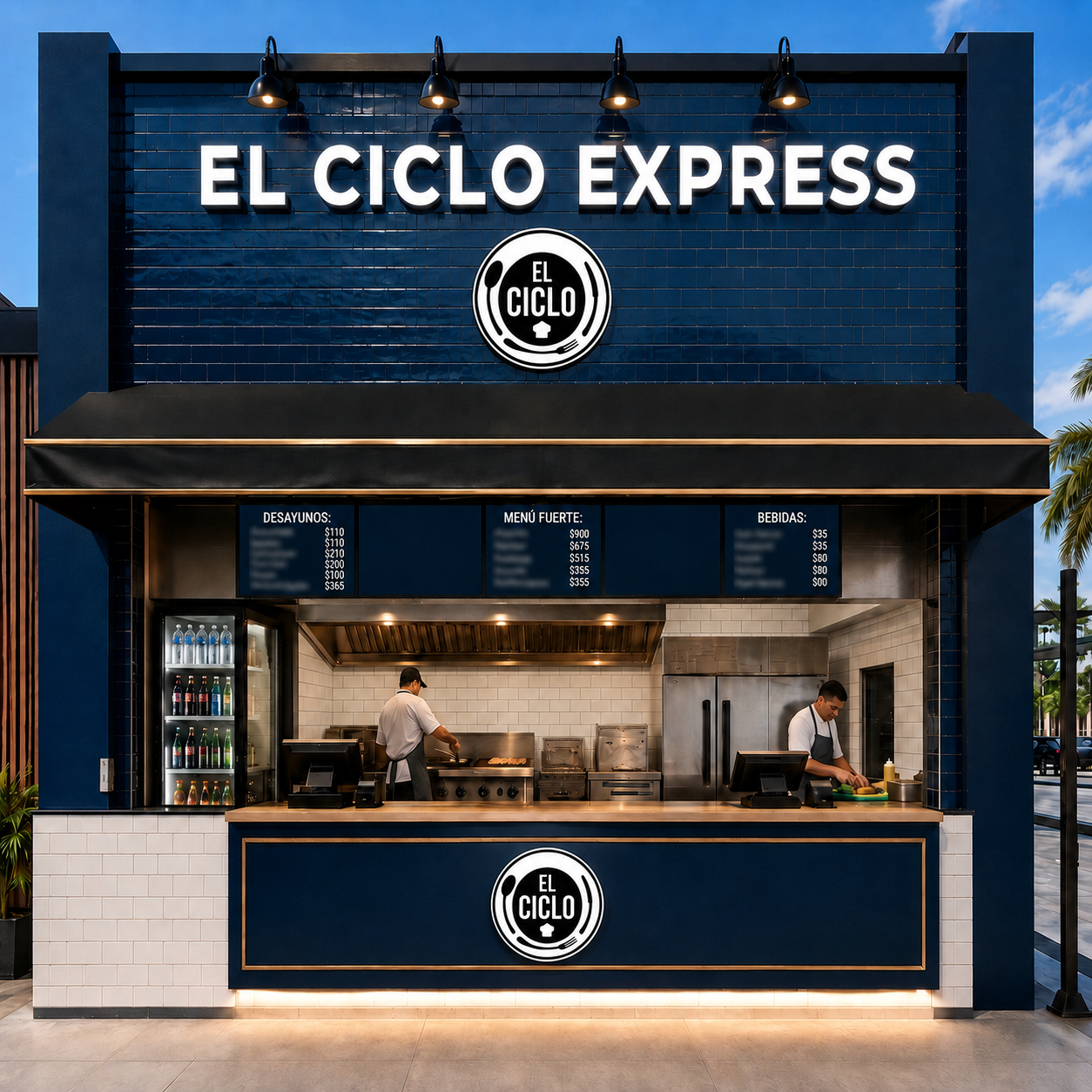 Vista frontal del concepto El Ciclo Express